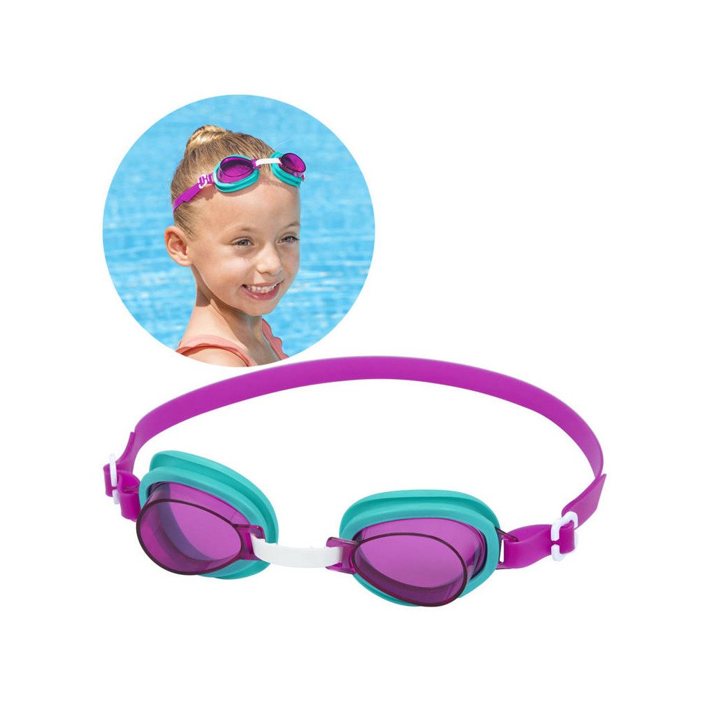"Bestway" rožiniai akiniai, plaukimo akiniai 3+ 21002